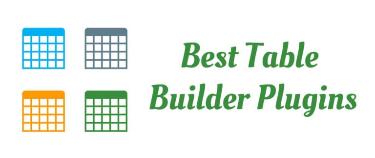 Best Table Builder Plugins