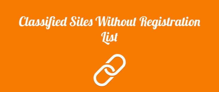 Classified Sites Without Registration