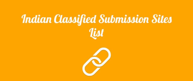 Indian Classified Submission Sites
