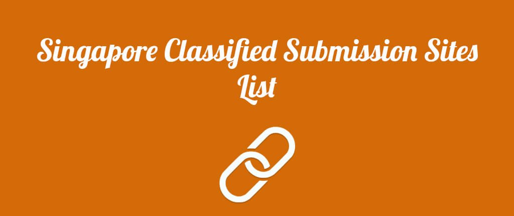Singapore Classified Submission Sites